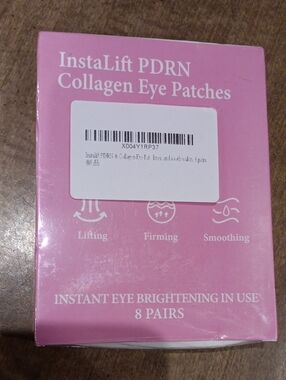 InstaLift PDRN Collagen Eye Patches — Pink Under-Eye Treatment (8 Pairs)